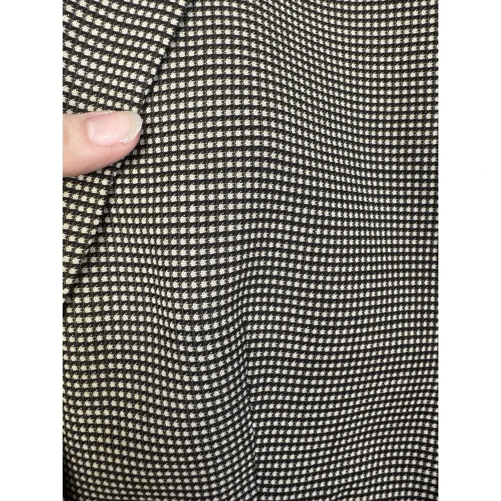 VTG Giorgio Armani 100% Wool Houndstooth A Milano Borgonuovo 21 Blazer Jacket 42